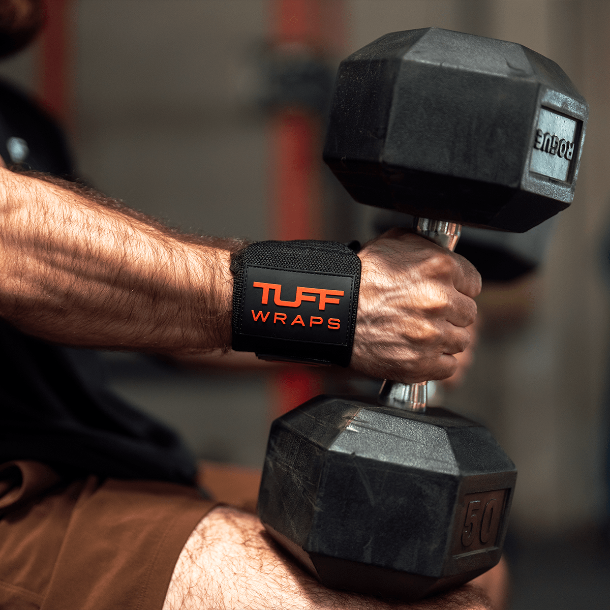 16" Villain Wrist Wraps - Bench Row Records TuffWraps.com