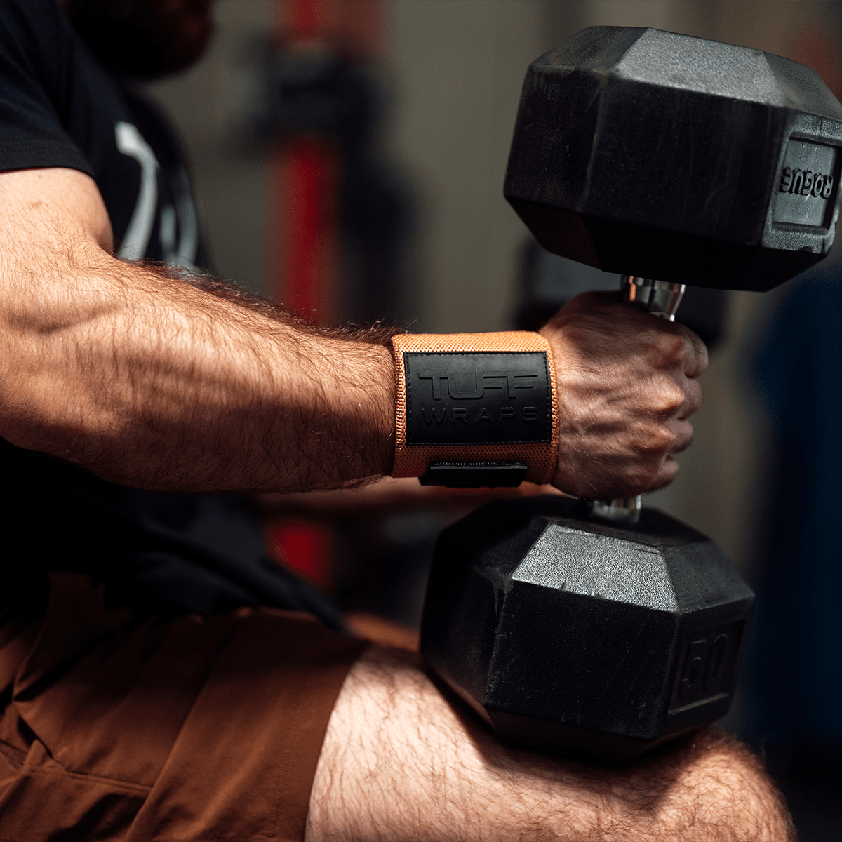 16" Villain Wrist Wraps - Sandstone 16 inch TuffWraps.com