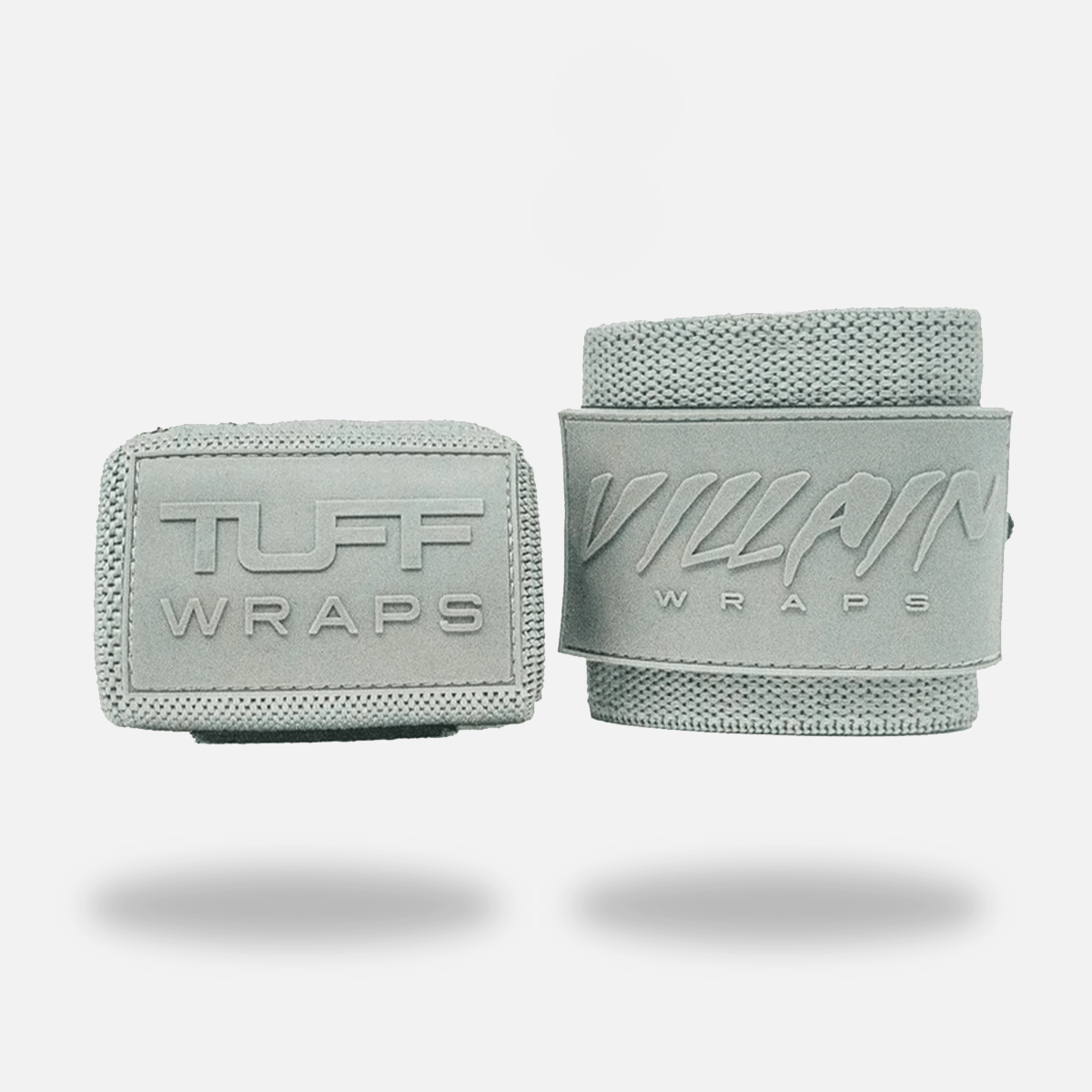16" Villain Wrist Wraps - Solid Gray 16 inch TuffWraps.com