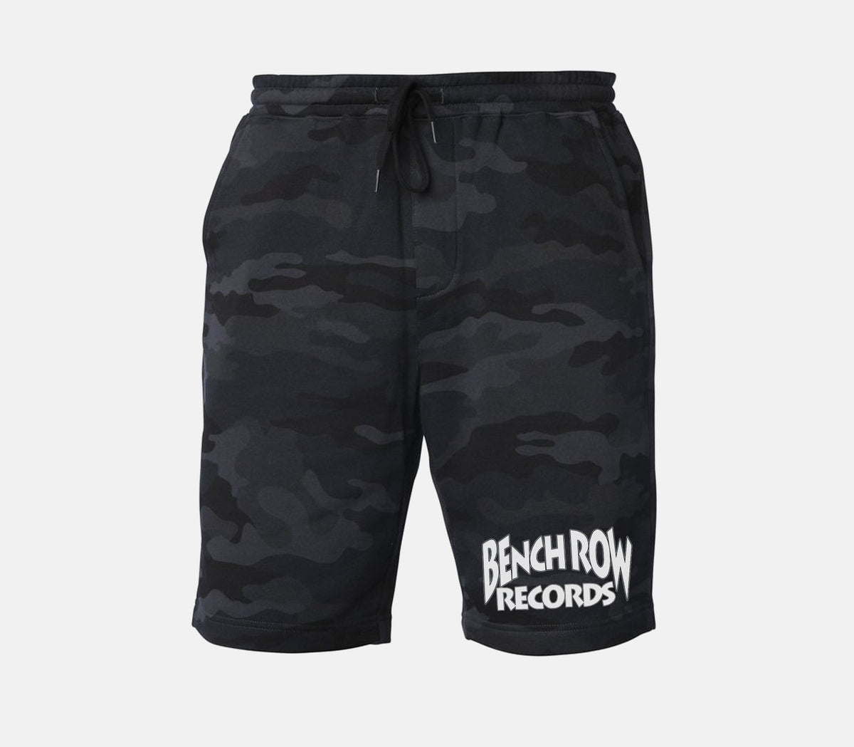 Bench Row Records Tapered Fleece Shorts Black Camo / XS / 1 TuffWraps.com