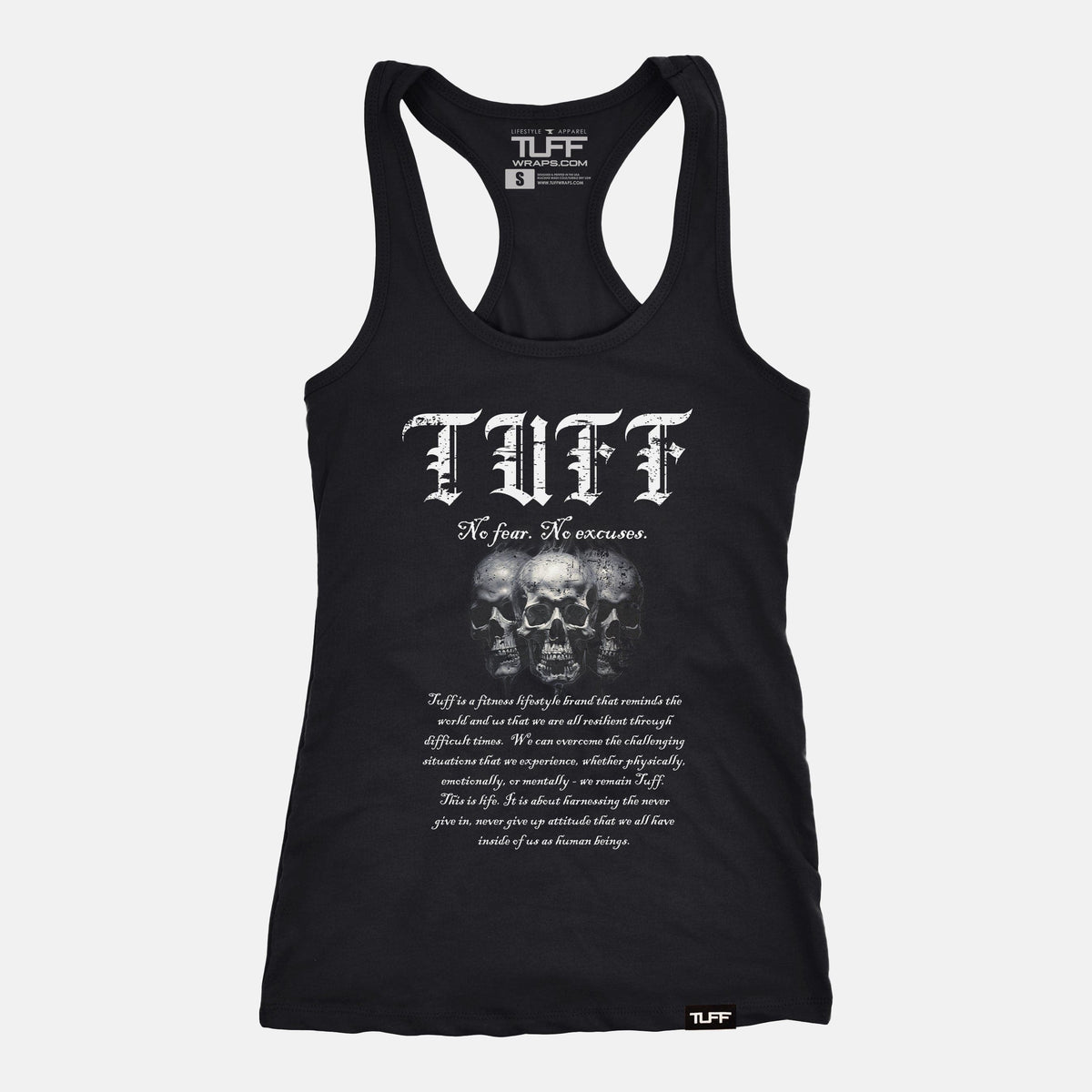 Strength in Words Racerback Tank XS / Black TuffWraps.com