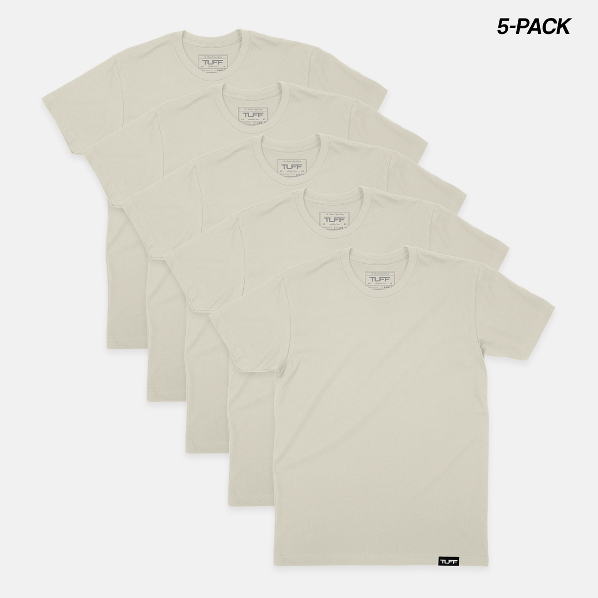TUFF Basic Tee Bundle (5-Pack) TUFF