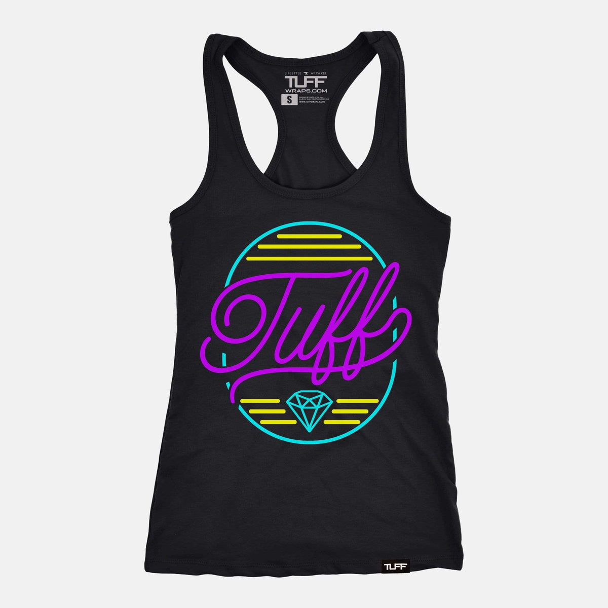 TUFF Diamond Racerback Tank Black / XS TuffWraps.com
