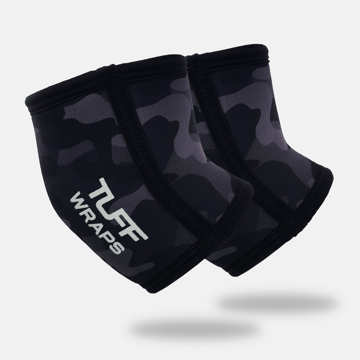 TUFF Elbow Sleeves 5mm Black Camo (pair) TuffWraps.com