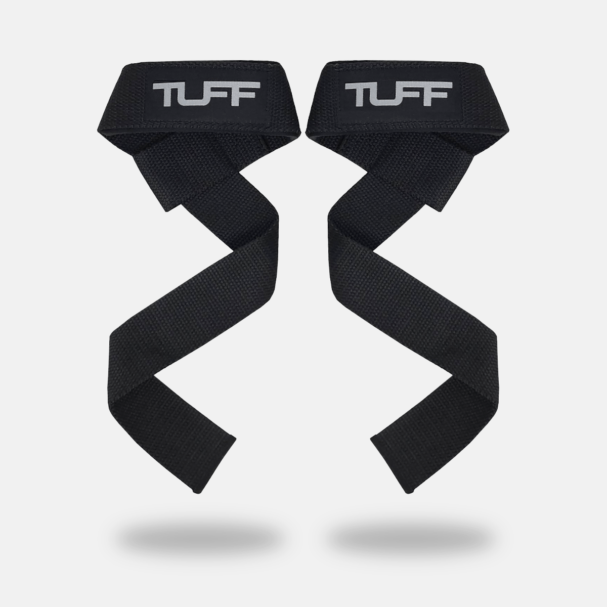 TUFF Lifting Straps | Premium Padded Lifting Straps With Neoprene All Black TuffWraps.com