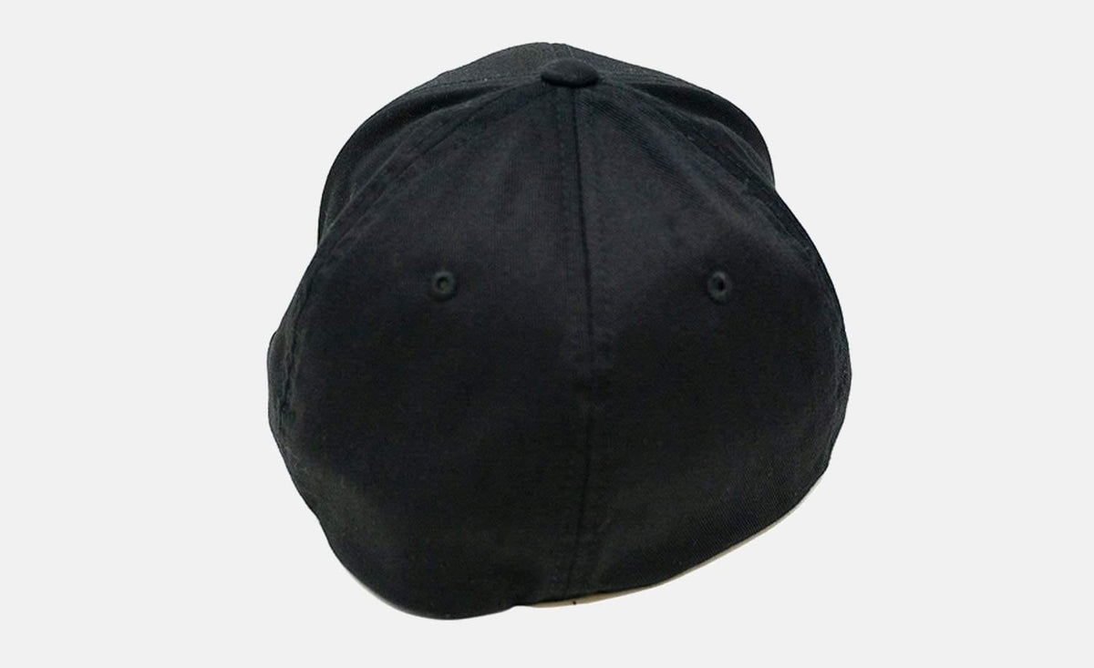 TUFF Script All Black Flexfit Hat TuffWraps.com