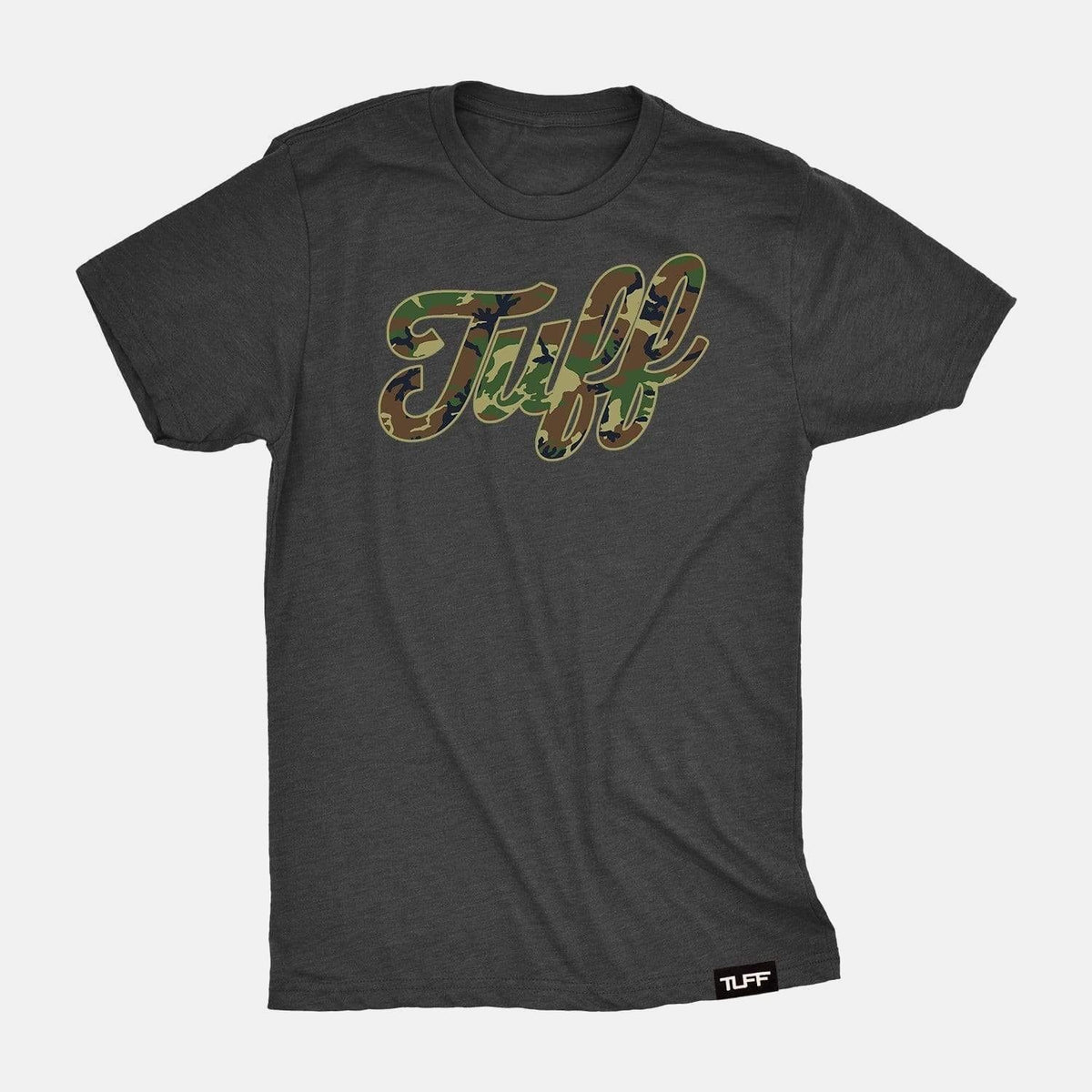 TUFF Script Camo Tee Black / S TuffWraps.com