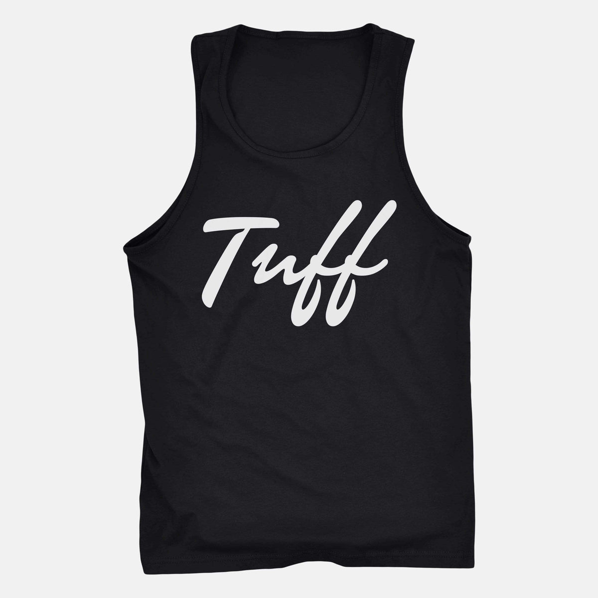 TUFF Thin Script Tank Black / S TuffWraps.com