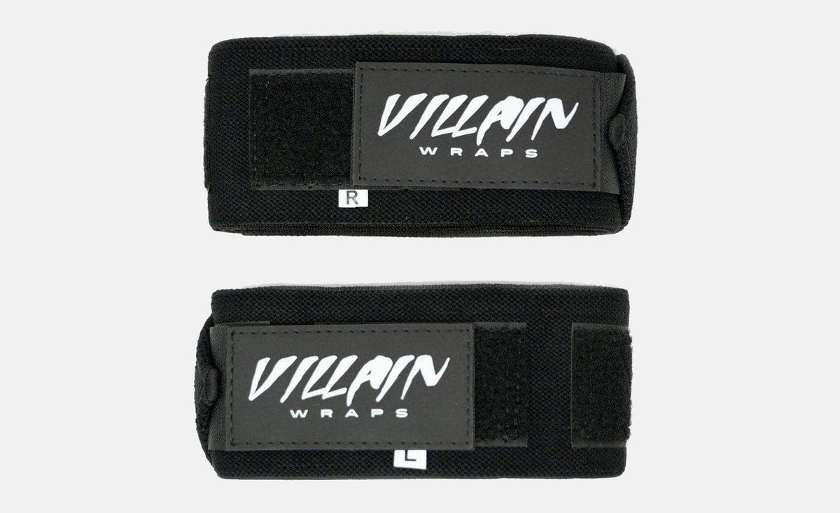 Villain Elbow Wraps - All Black TuffWraps.com