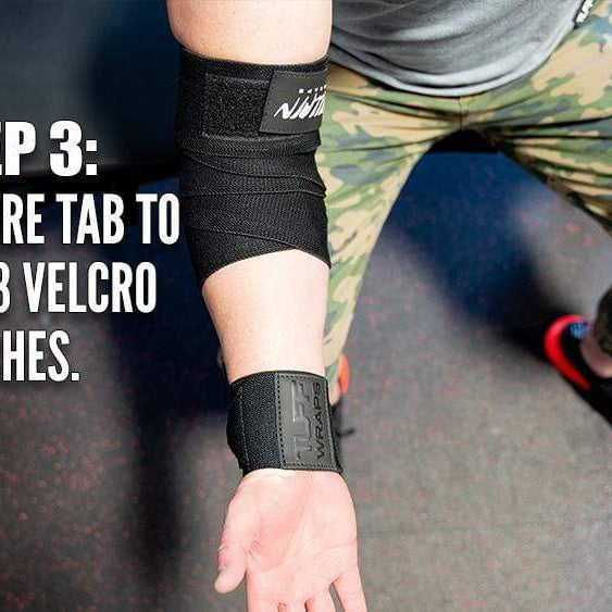 Villain Elbow Wraps - All Black TuffWraps.com