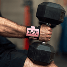 16" Villain Wrist Wraps - Black & Pink TuffWraps.com