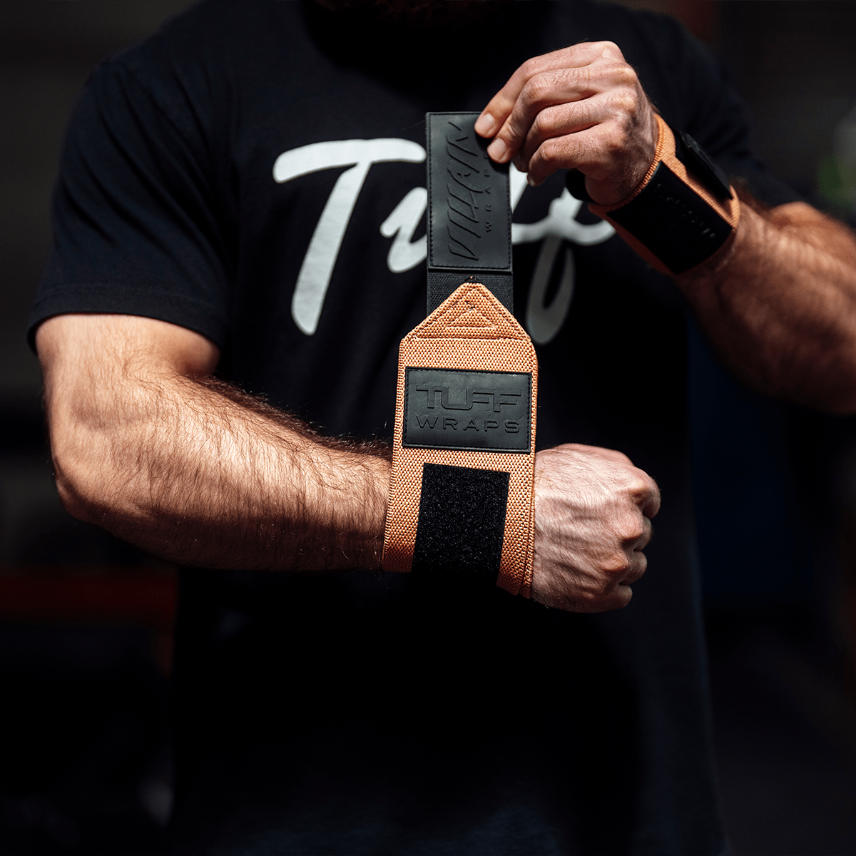 16" Villain Wrist Wraps - Sandstone 16 inch TuffWraps.com