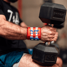 24" Villain Wrist Wraps - Merica' 24 inch TuffWraps.com