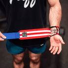 30" Villain Wrist Wraps - Merica' 30 inch TuffWraps.com