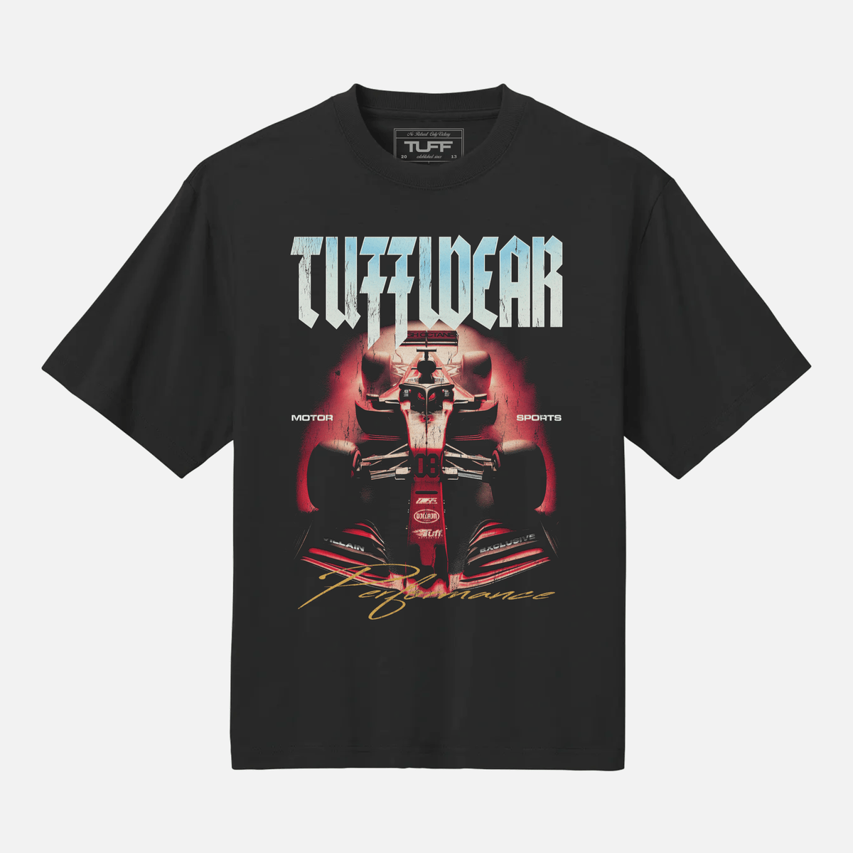 Built for Redline Tee Drop Shoulder / Black / XS TuffWraps.com
