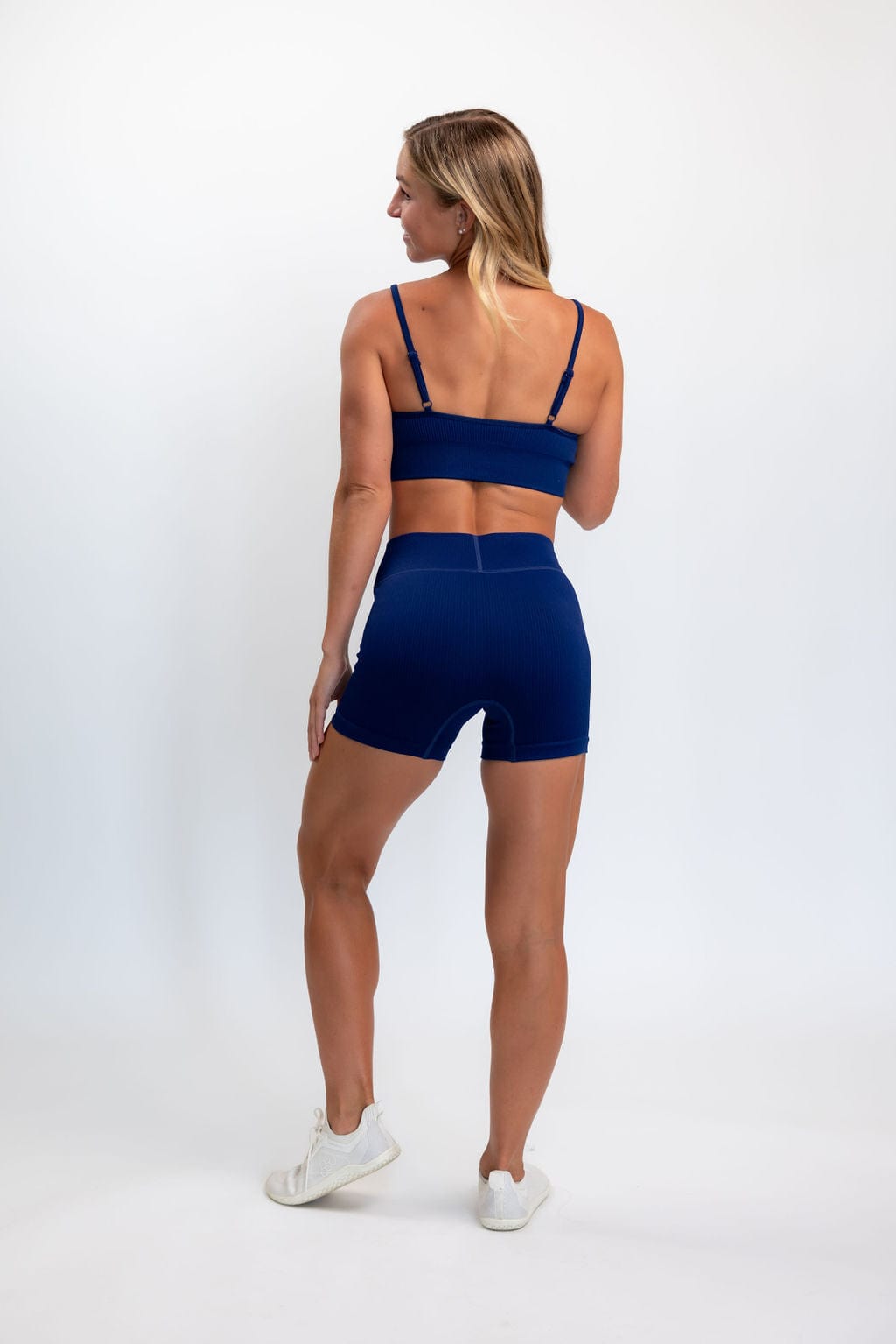 Classic Ribbed Sports Bra - Blue TuffWraps.com
