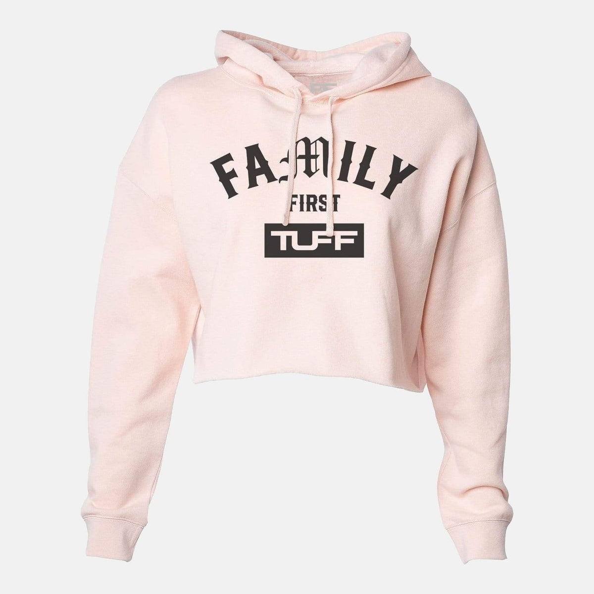Family First Hooded Cropped Fleece Peach / XS TuffWraps.com