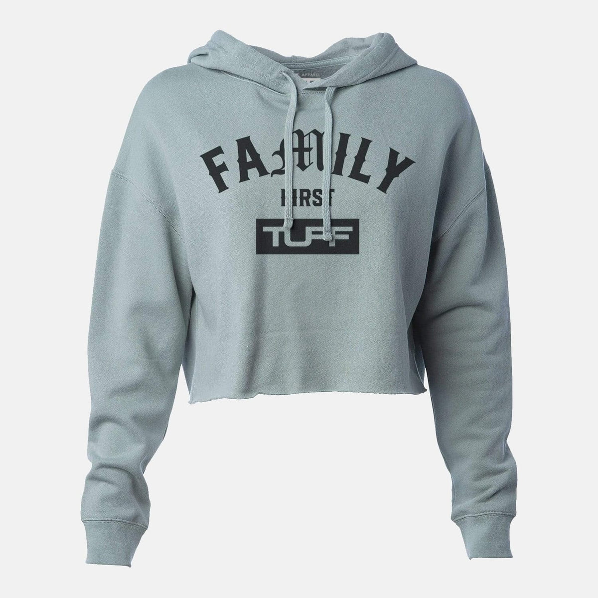 Family First Hooded Cropped Fleece Sage Green / XS TuffWraps.com