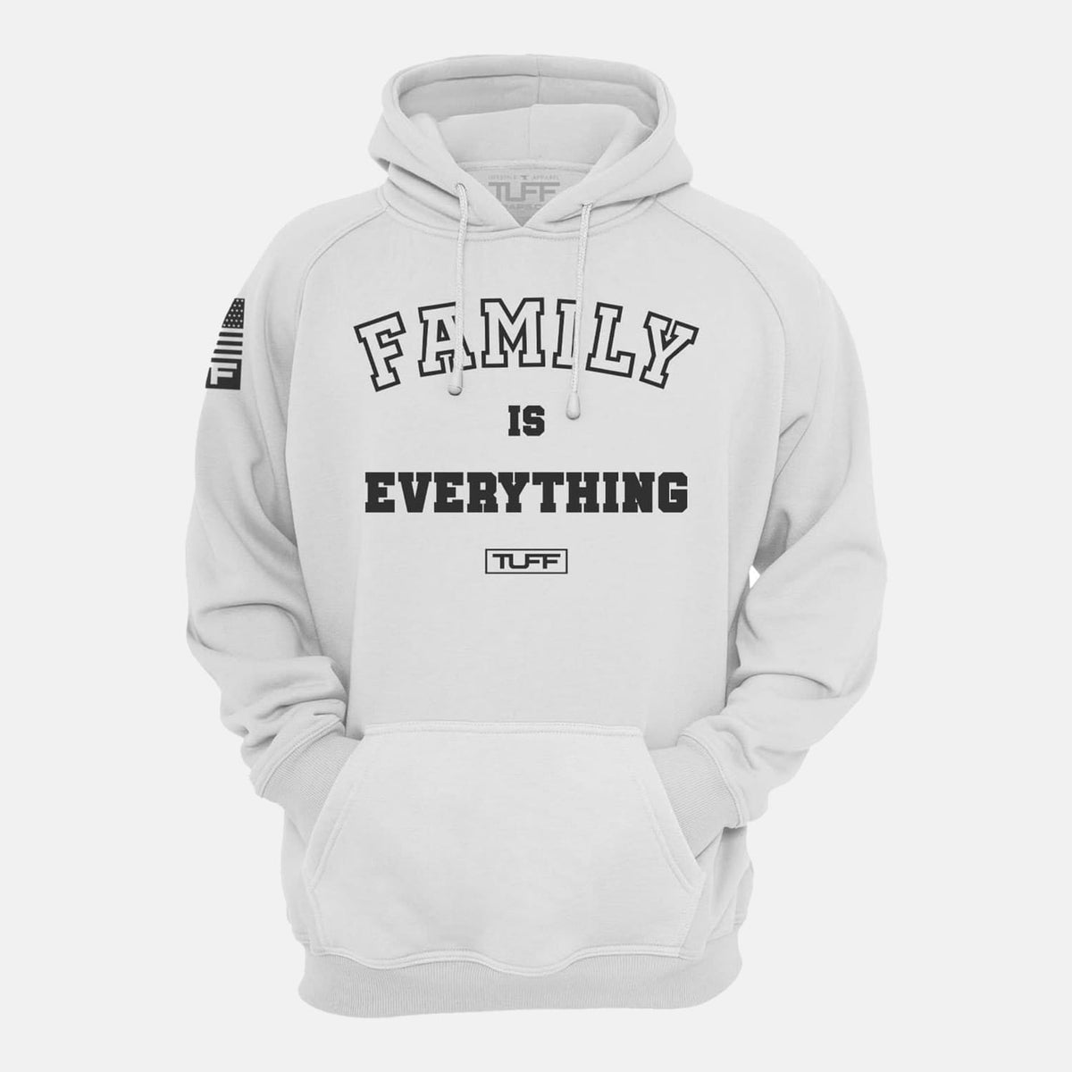 Family Is Everything Hooded Sweatshirt White / XS TuffWraps.com