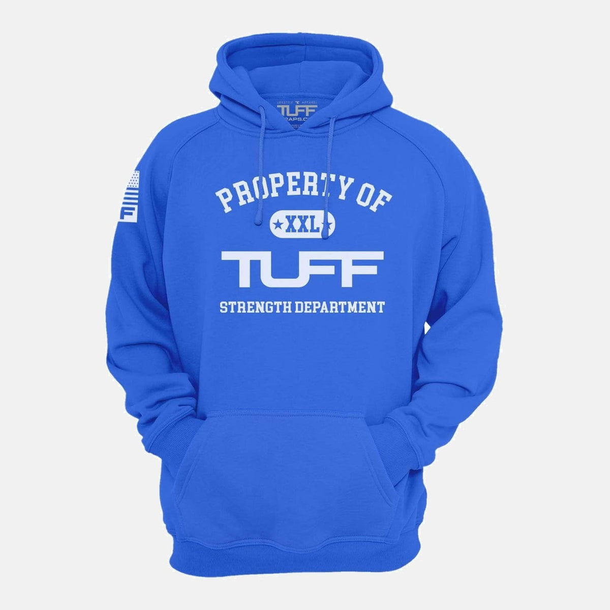 Property of TUFF Hooded Sweatshirt Blue / XS TuffWraps.com