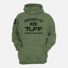 Property of TUFF Hooded Sweatshirt Military Green / XS TuffWraps.com