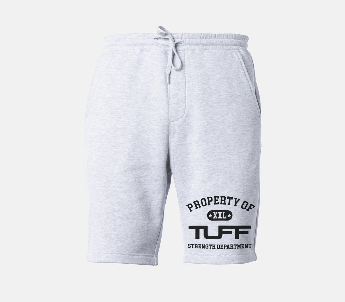 Property of TUFF Tapered Fleece Shorts Gray / XS TuffWraps.com