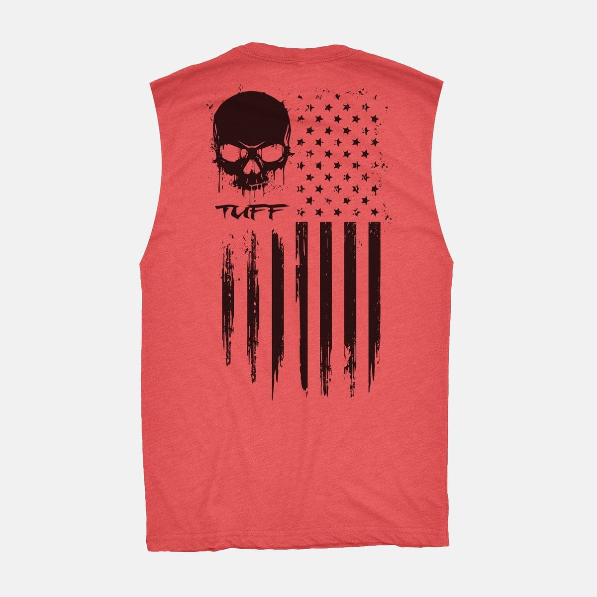 The "No Surrender" Raw Edge Muscle Tank Vintage Red / S TuffWraps.com