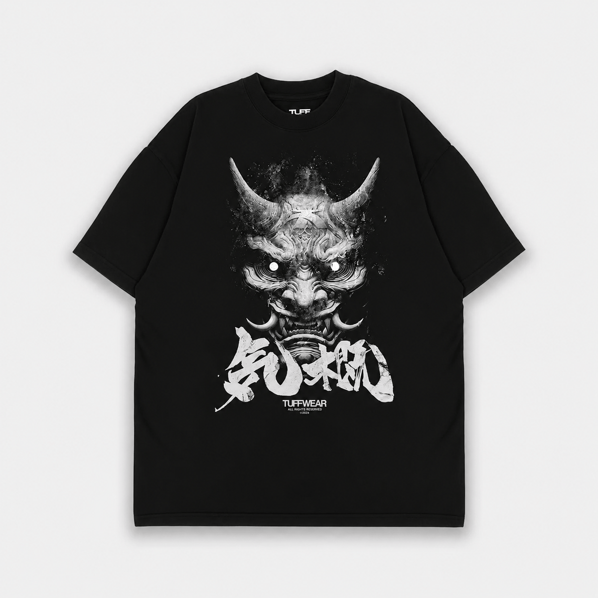 The Oni Within Tee Oversized / Black / S TuffWraps.com