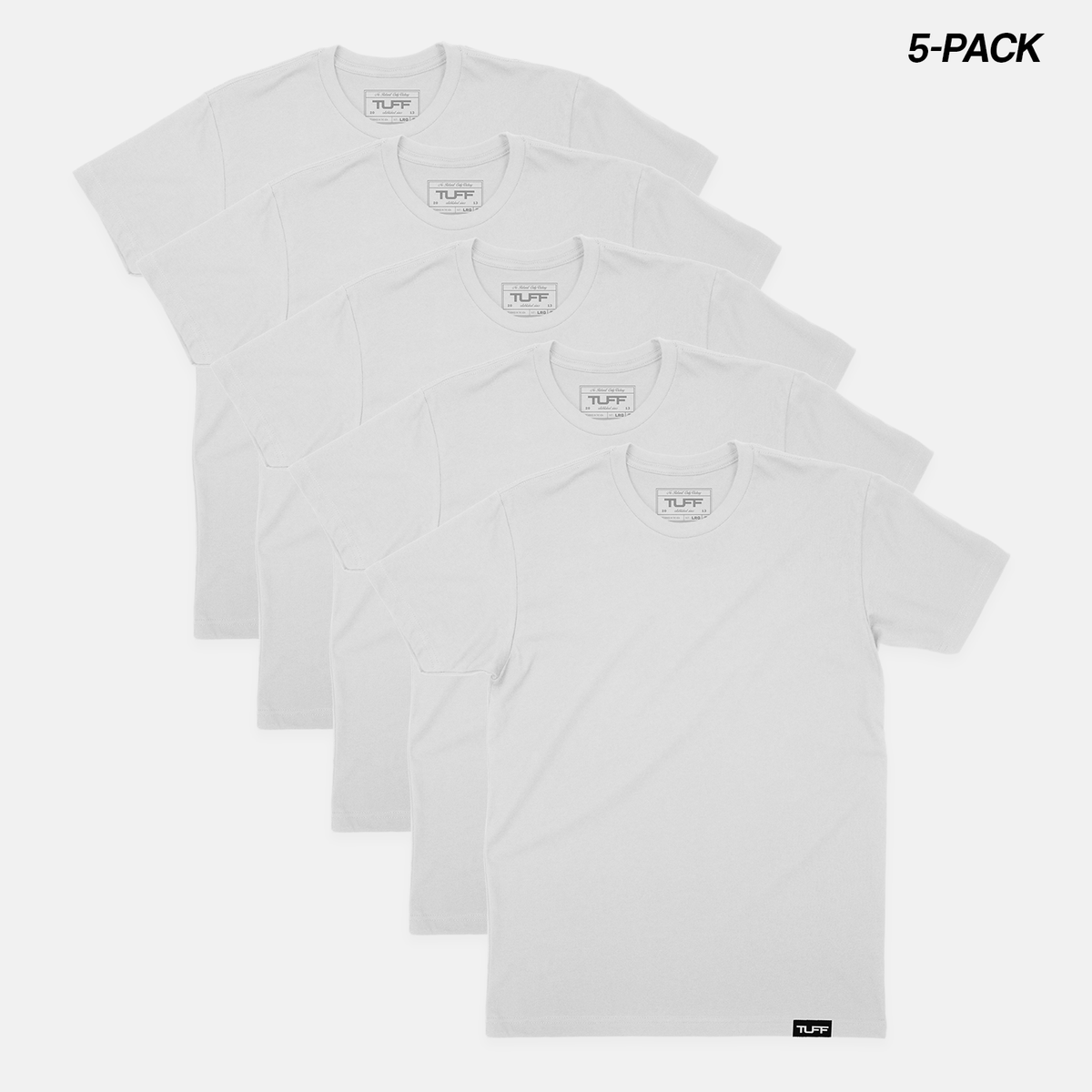 TUFF Basic Tee Bundle  (5-Pack) TUFF