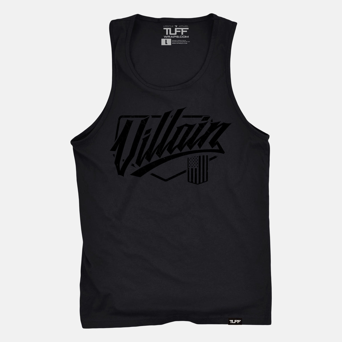 TUFF Blackout Villain Script Tank Black / S TuffWraps.com