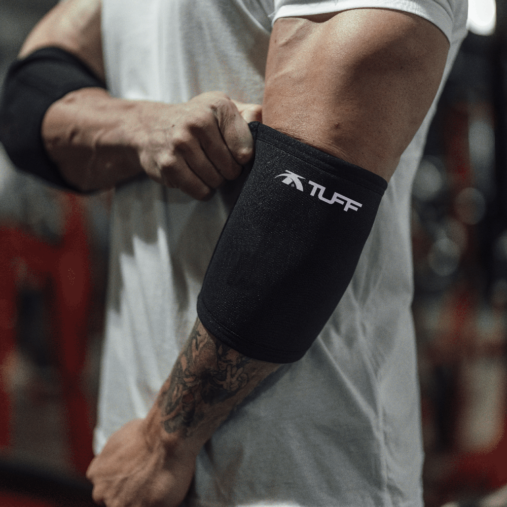 TUFF Elbow Sleeves 5mm - All Black TuffWraps.com