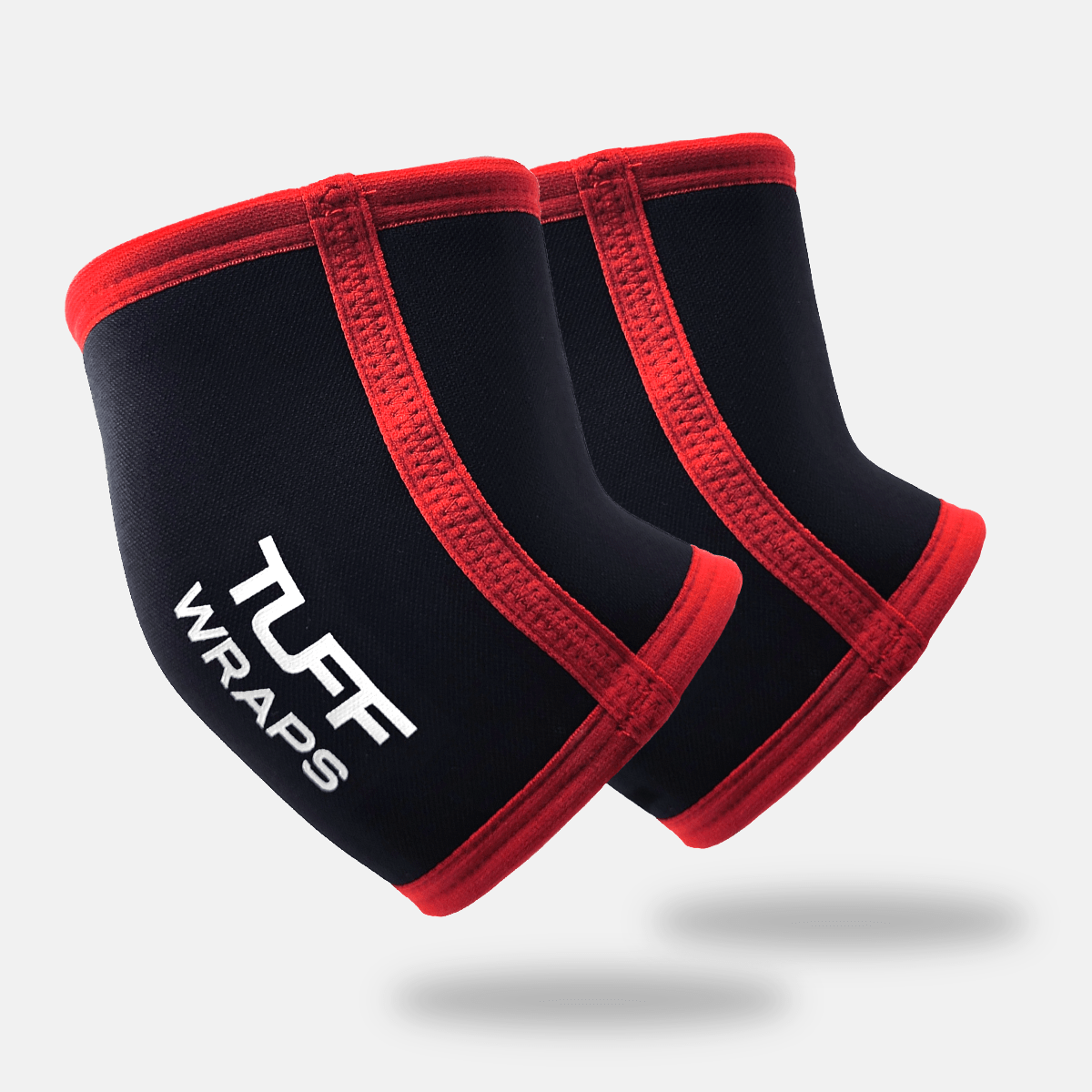 TUFF Elbow Sleeves 5mm Black/Red TuffWraps.com