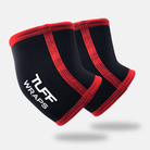 TUFF Elbow Sleeves 5mm Black/Red TuffWraps.com