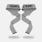 TUFF Lifting Straps | Premium Padded Lifting Straps With Neoprene Gray TuffWraps.com