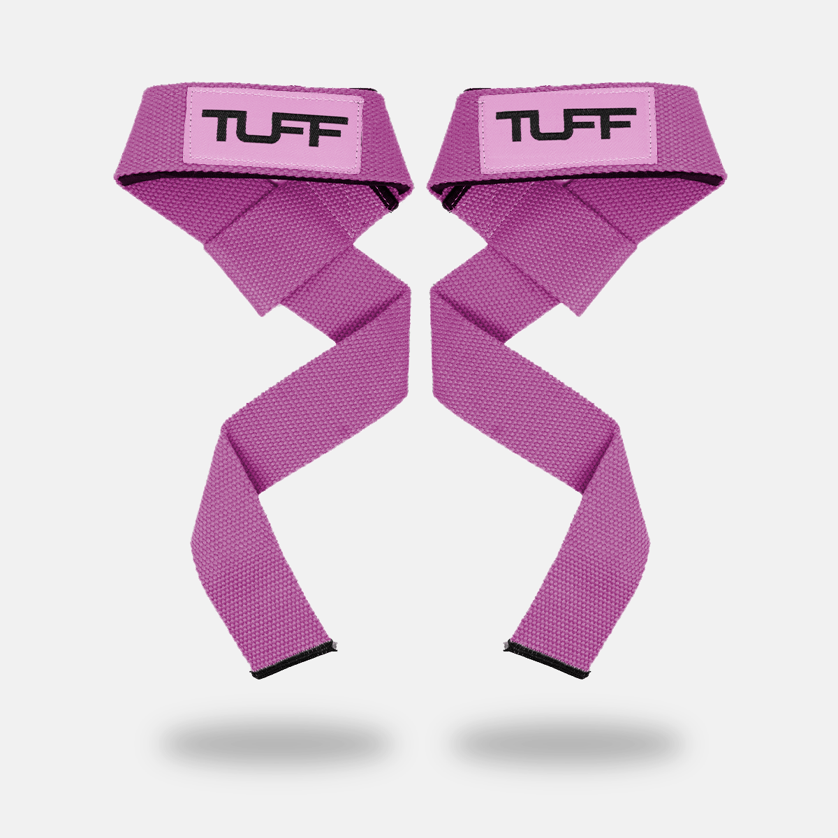 TUFF Lifting Straps | Premium Padded Lifting Straps With Neoprene Pink TuffWraps.com