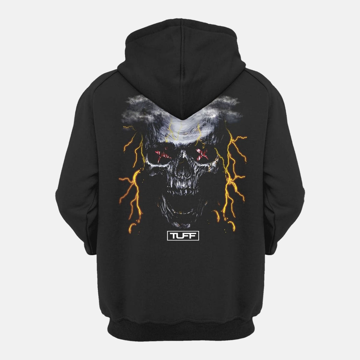 TUFF Lightning Skull Hooded Sweatshirt TuffWraps.com