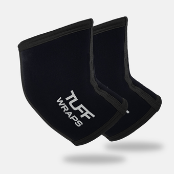 TUFF Power Elbow Sleeves 7mm (All Black) TuffWraps.com