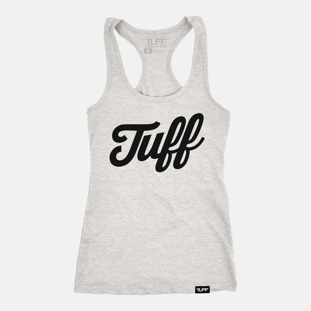 TUFF Script Racerback Tank Heather Gray / XS TuffWraps.com