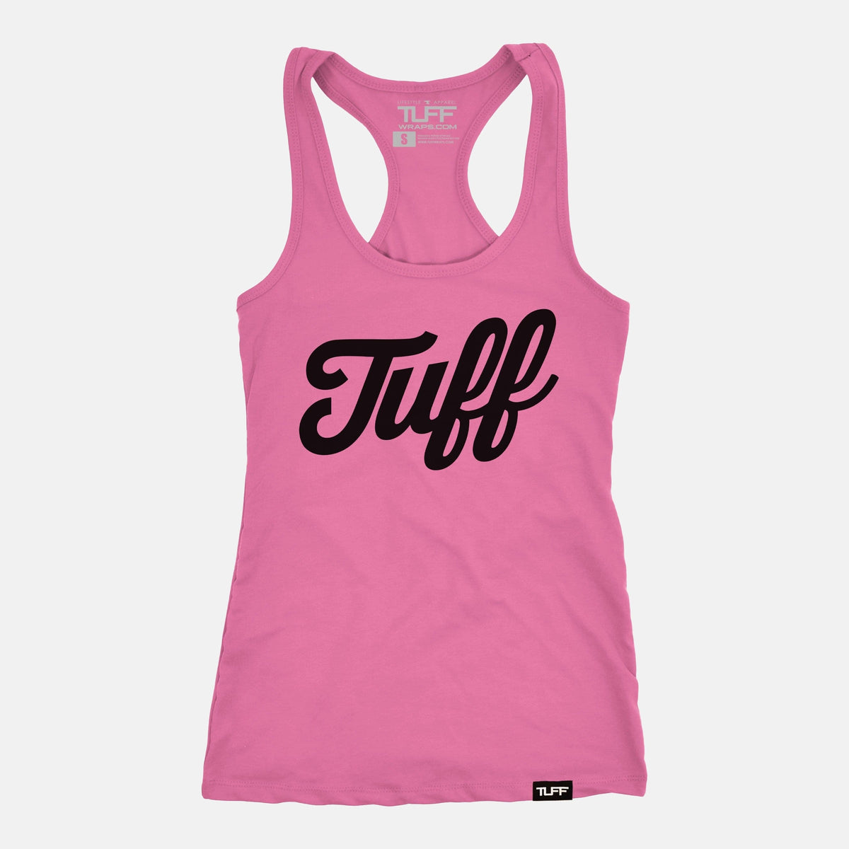 TUFF Script Racerback Tank Hot Pink / XS TuffWraps.com