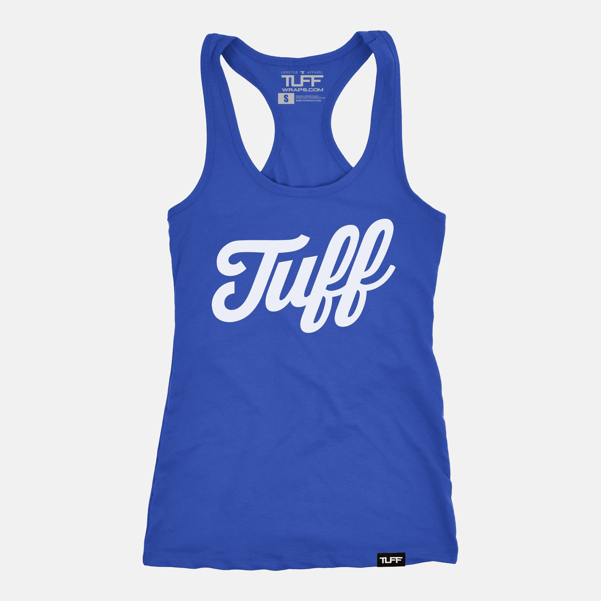 TUFF Script Racerback Tank Royal Blue / XS TuffWraps.com