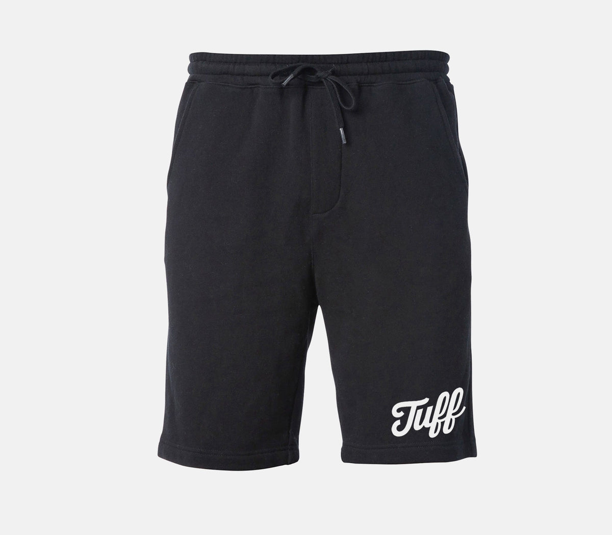 TUFF Script Tapered Fleece Shorts Black / XS TuffWraps.com