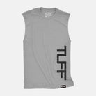TUFF Side Raw Edge Muscle Tank Heather Gray / S TuffWraps.com